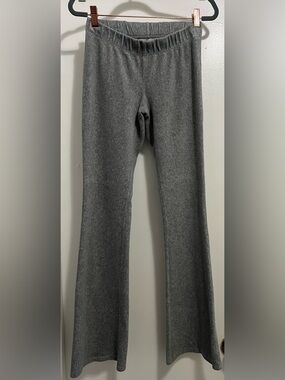 Women’s Gray Flare Knit Pants